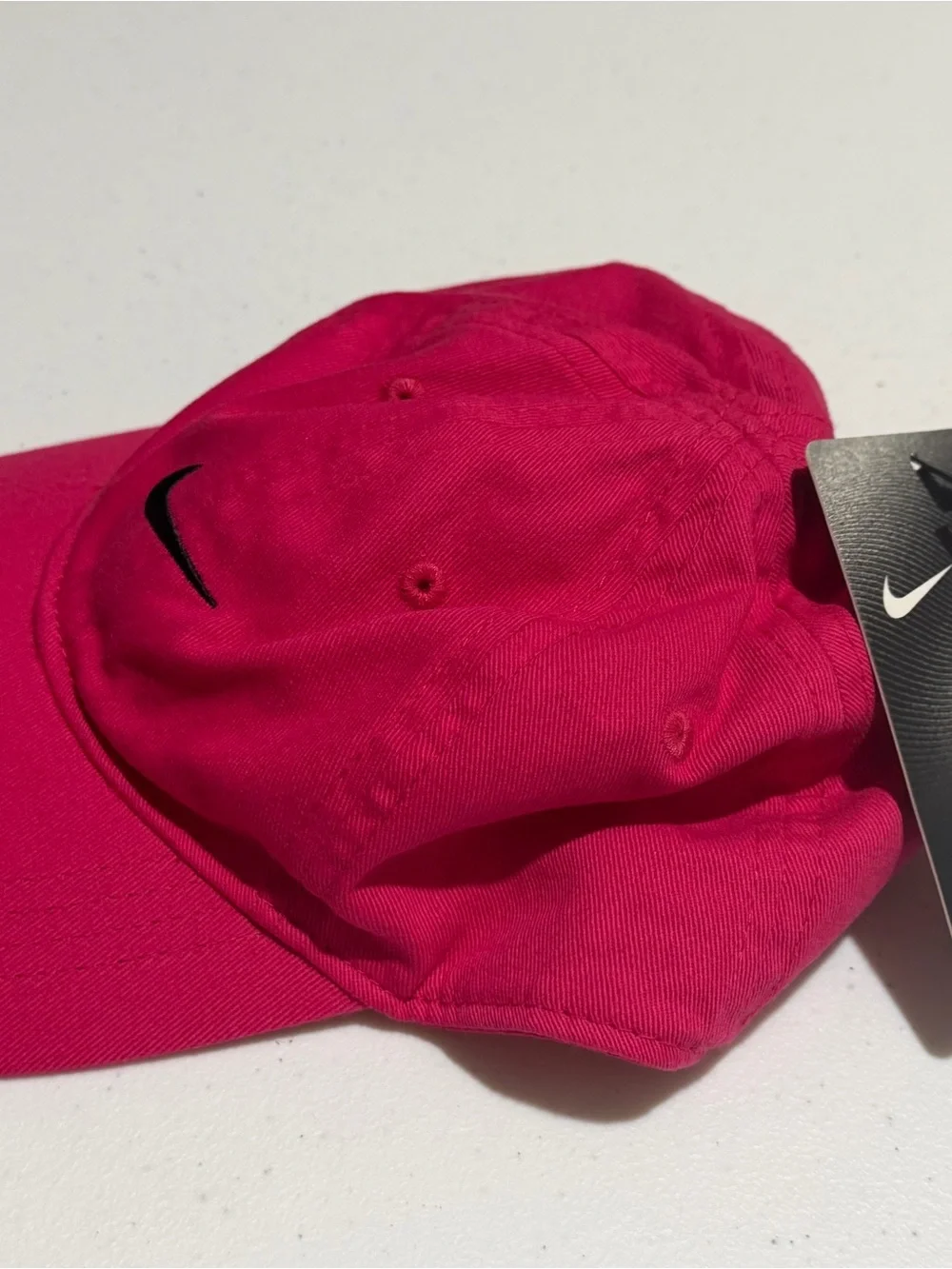 Nike Hot Pink Baseball Cap with Black Swoosh